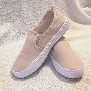 Canvas Slip Ons Shoes - Size 7